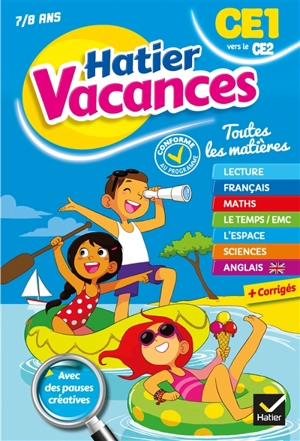 Hatier vacances, CE1 vers le CE2, 7-8 ans - Bénédicte Idiard