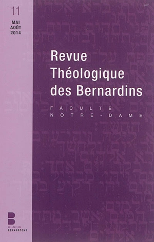 Revue théologique des Bernardins, n° 11