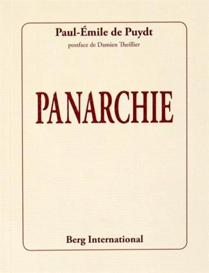 Panarchie - Paul-Emile De Puydt