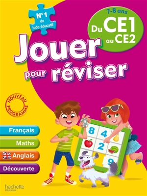 Jouer pour réviser du CE1 au CE2, 7-8 ans : français, maths, anglais, découverte : nouveau programme - Michèle Lecreux