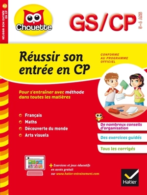Réussir son entrée en CP : GS/CP, 5-6 ans - Ginette Grandcoin-Joly