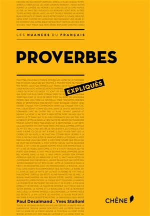 Proverbes expliqués - Paul Desalmand