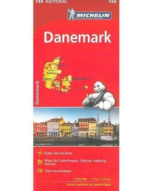 CARTE NATIONALE DANEMARK / DENEMARKEN - Collectif