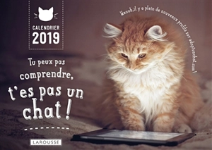 Tu peux pas comprendre, t'es pas un chat ! : calendrier 2019