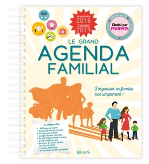 Le grand agenda familial : de septembre 2018 à décembre 2019