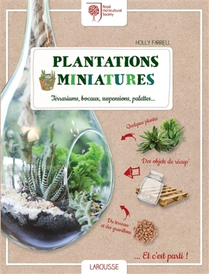 Plantations miniatures : terrariums, bocaux, suspensions, palettes - Holly Farrell