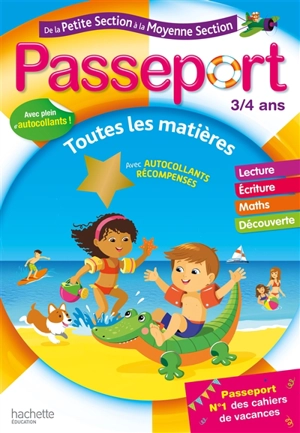 Passeport de la petite section à la moyenne section, 3-4 ans : toutes les matières - Marie-Christine Exbrayat