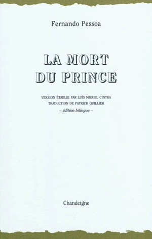 La mort du prince - Fernando Pessoa