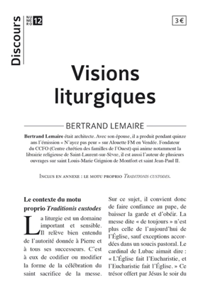 Visions liturgiques - Bertrand Lemaire