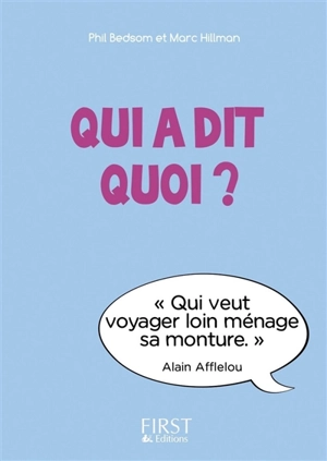 Qui a dit quoi ? - Phil Bedsom