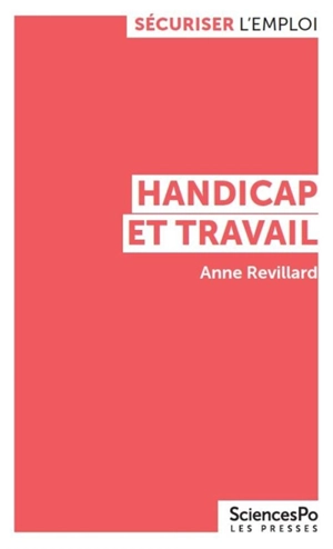 Handicap et travail - Anne Revillard