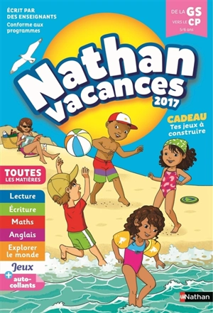 Nathan vacances 2017, de la GS vers le CP, 5-6 ans : toutes les matières - Christelle Chambon