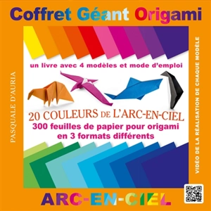 Coffret géant origami : 20 couleurs de l'arc-en-ciel - Pasquale D'Auria