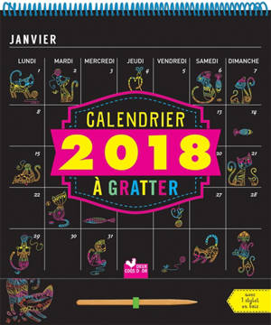 Calendrier 2018 à gratter - Alice De Page