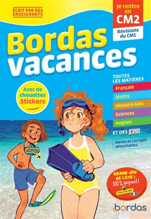 Bordas vacances : je rentre en CM2 : révisions du CM1 - Aline Clavier