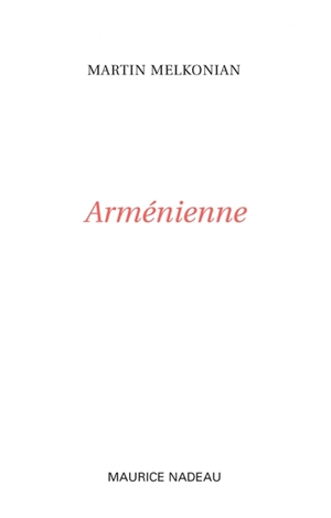 Arménienne - Martin Melkonian