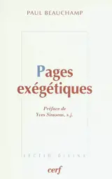 Pages exégétiques - Paul Beauchamp