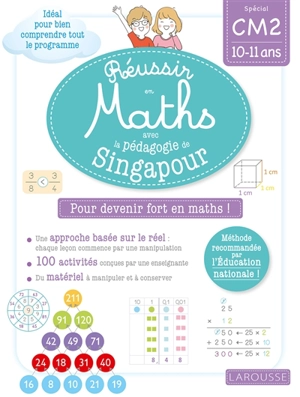 Réussir en maths avec Montessori et la pédagogie de Singapour : spécial CM2 : 10-11 ans - Delphine Urvoy