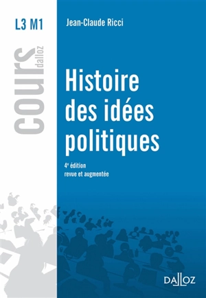 Histoire des idées politiques - Jean-Claude Ricci