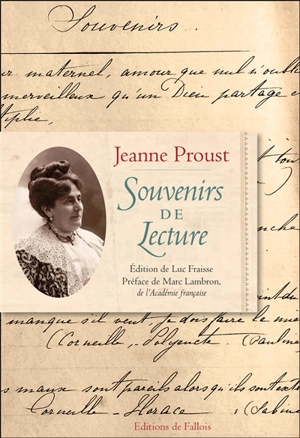 Souvenirs de lecture - Jeanne Proust