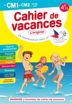 Cahier de vacances du CM1 au CM2, 9-10 ans : tout le programme - Alain Charles