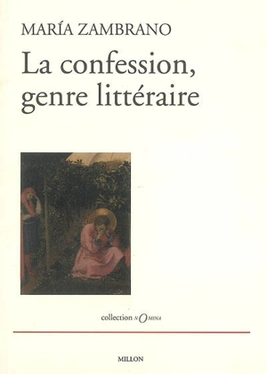 La confession, genre littéraire - Maria Zambrano