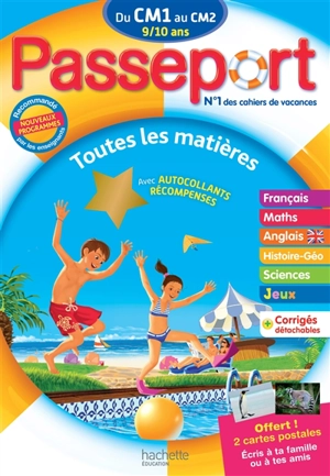 Passeport du CM1 au CM2, 9-10 ans : toutes les matières : nouveaux programmes - Claire Barthomeuf