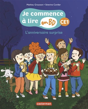 Je commence à lire en BD. L'anniversaire surprise : CE1 - Mathieu Grousson