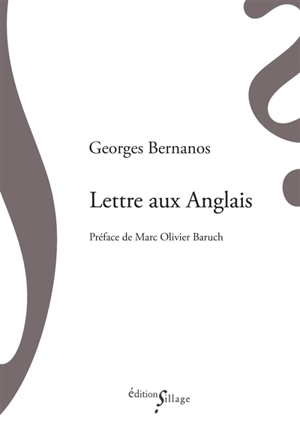 Lettre aux Anglais - Georges Bernanos