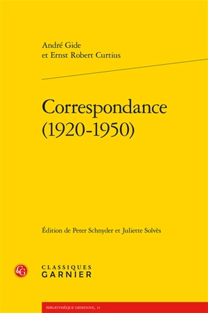 Correspondance : 1920-1950 - André Gide