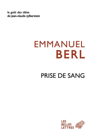 Prise de sang - Emmanuel Berl