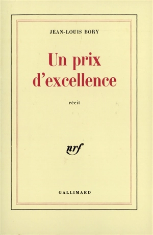 Un Prix d'excellence - Jean-Louis Bory