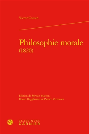 Philosophie morale (1820) - Victor Cousin