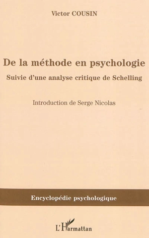 De la méthode en psychologie - Victor Cousin