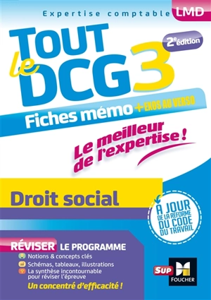 Tout le DCG 3 : droit social - Maryse Ravat