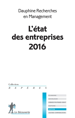 L'état des entreprises 2016 - Dauphine Recherches en management (Paris)