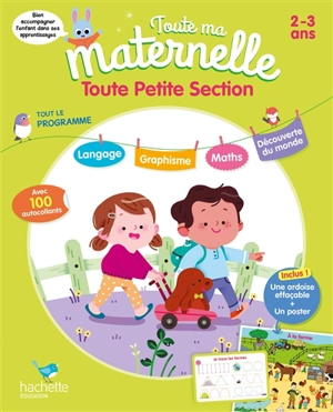 Toute ma maternelle, toute petite section, 2-3 ans : tout le programme : avec 100 autocollants - Caroline Marcel