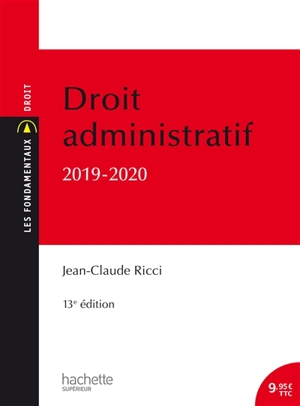 Droit administratif : 2019-2020 - Jean-Claude Ricci