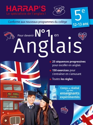 Pour devenir n° 1 en anglais 5e, 12-13 ans : conforme aux nouveaux programmes du collège - Céline Leclercq