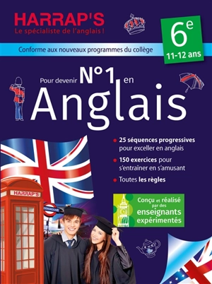 Pour devenir n° 1 en anglais 6e, 11-12 ans : conforme aux nouveaux programmes du collège - Céline Leclercq