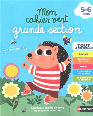 Mon cahier vert grande section, 5-6 ans - Mariana Vidal