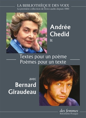 Textes pour un poème. Poèmes pour un texte - Andrée Chedid