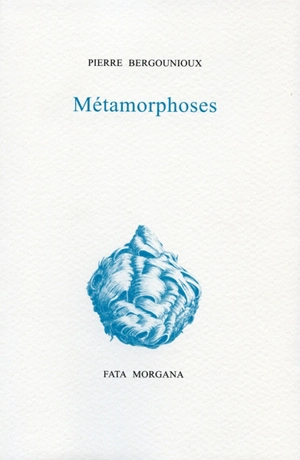 Métamorphoses - Pierre Bergounioux