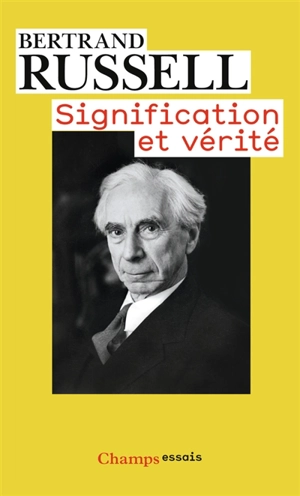 Signification et vérité - Bertrand Russell