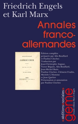 Annales franco-allemandes - Friedrich Engels