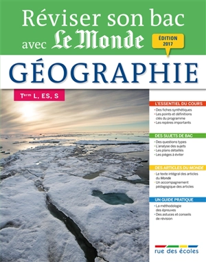 Géographie, terminale, séries L, ES et S - Rue des écoles