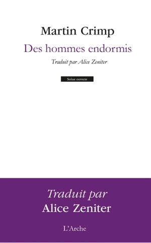 Des hommes endormis - Martin Crimp