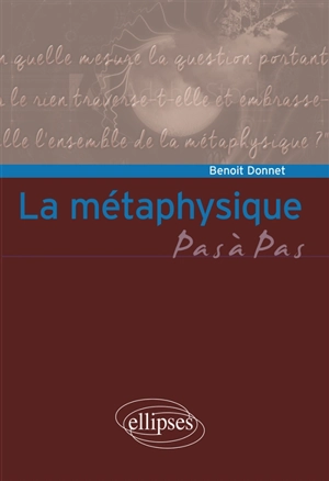 La métaphysique - Benoît Donnet
