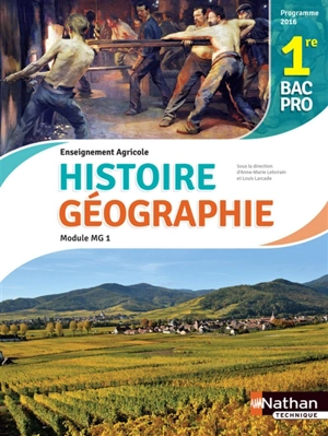 Histoire et géographie, 1re bac pro 3 ans : enseignement agricole, module MG1, objectif 3 : programme 2016 - Isabelle Juguet