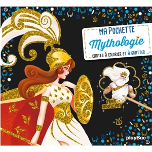 Ma pochette mythologie : cartes à colorier et à gratter - Cathy Delanssay